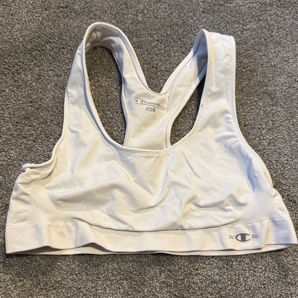 Champion Women's Light Gray Sports Bra - Picture 1 of 5